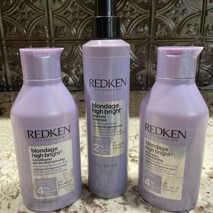 BRAND NEW UNUSED RedKen Blondage High Bright Shampoo, Conditioner, Pre-Treatment